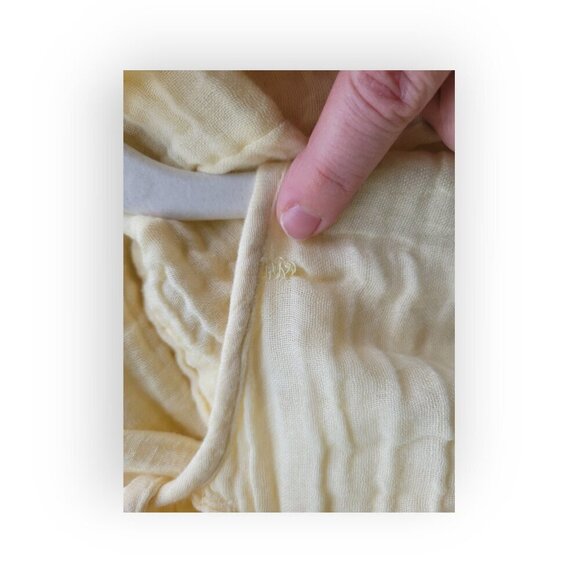 Free People Adler Tunic XS - Boho Flowy Gauze Dress Butter Yellow - Picture 14 of 16